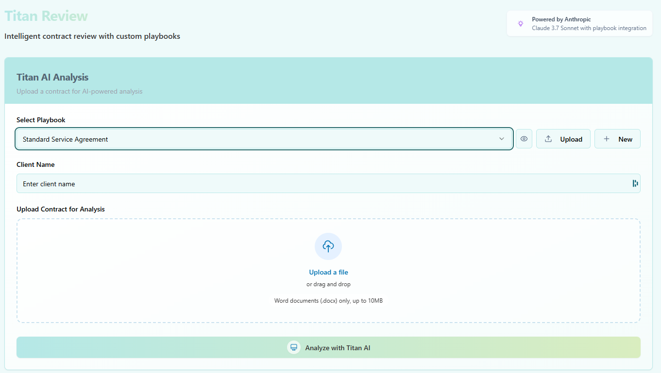 Titan Review Interface