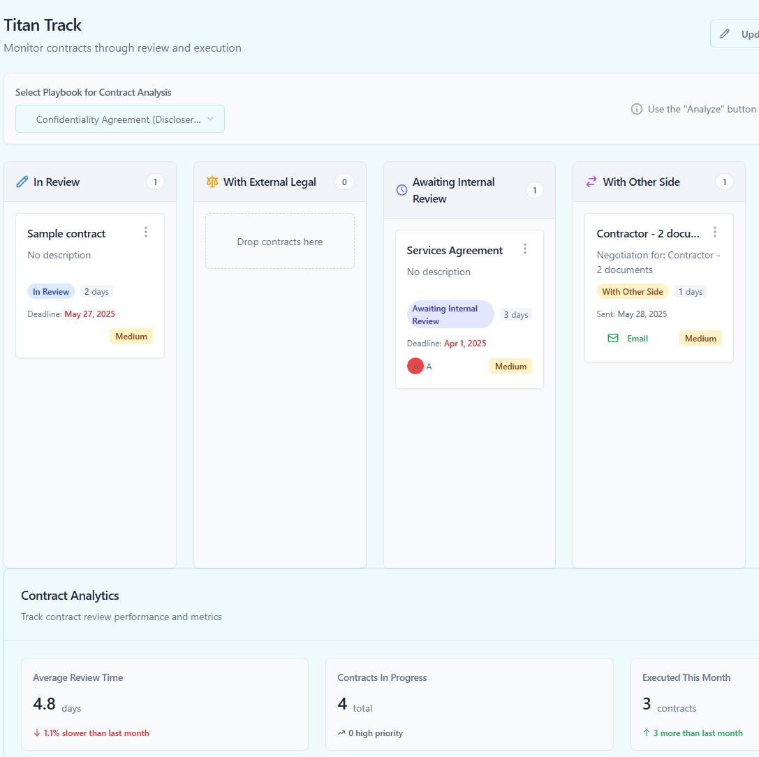 Titan Track Interface